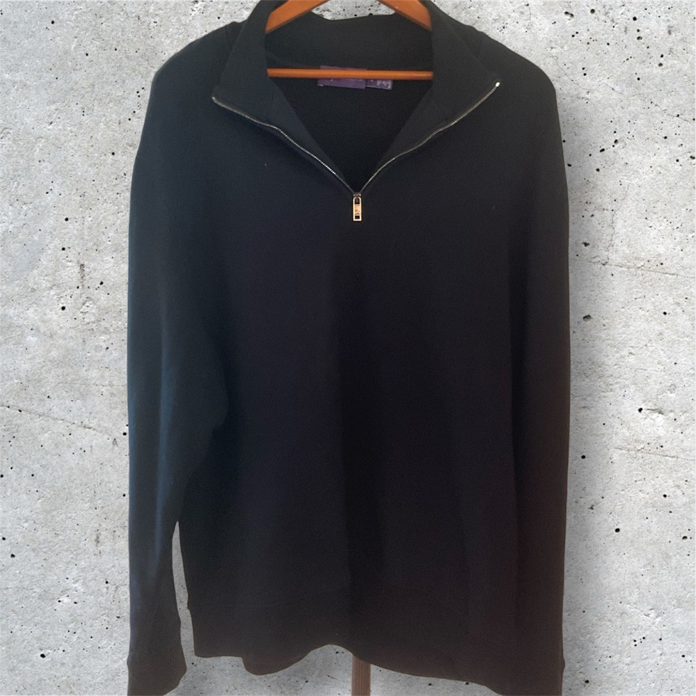 Ralph Lauren Purple Label cotton 1/4 zip up sweatshirt men’s, Size XL
NWOT